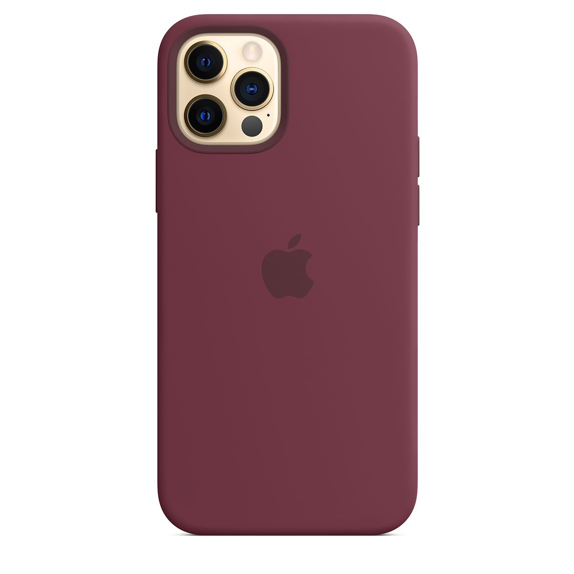 Фото — Чехол для смартфона Apple MagSafe для iPhone 12/12 Pro, cиликон, сливовый