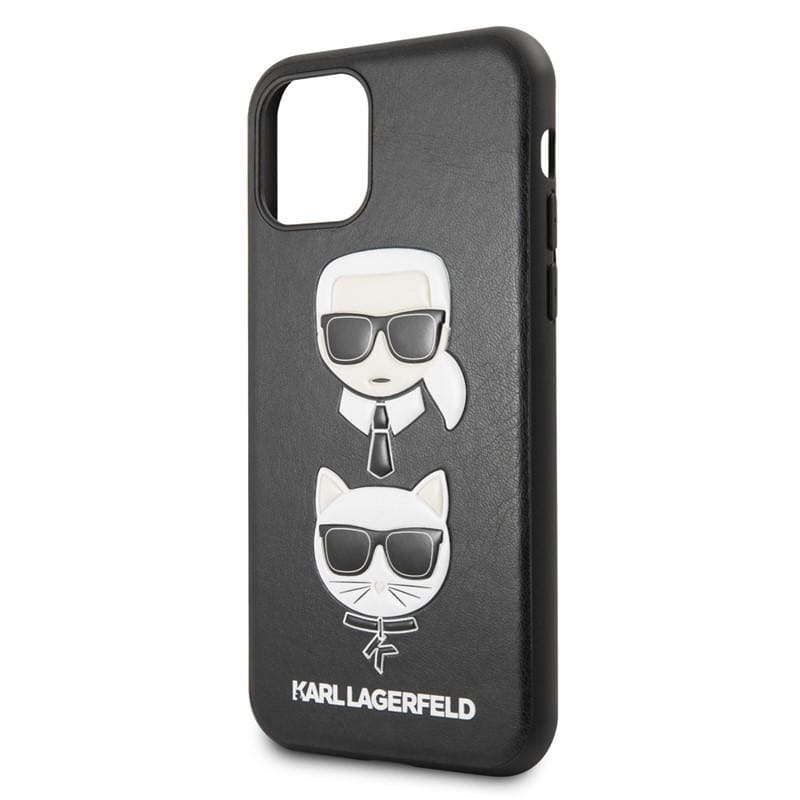 Чехол для смартфона Lagerfeld для iPhone 11 Pro Max PU Leather Karl and Choupette Hard Black