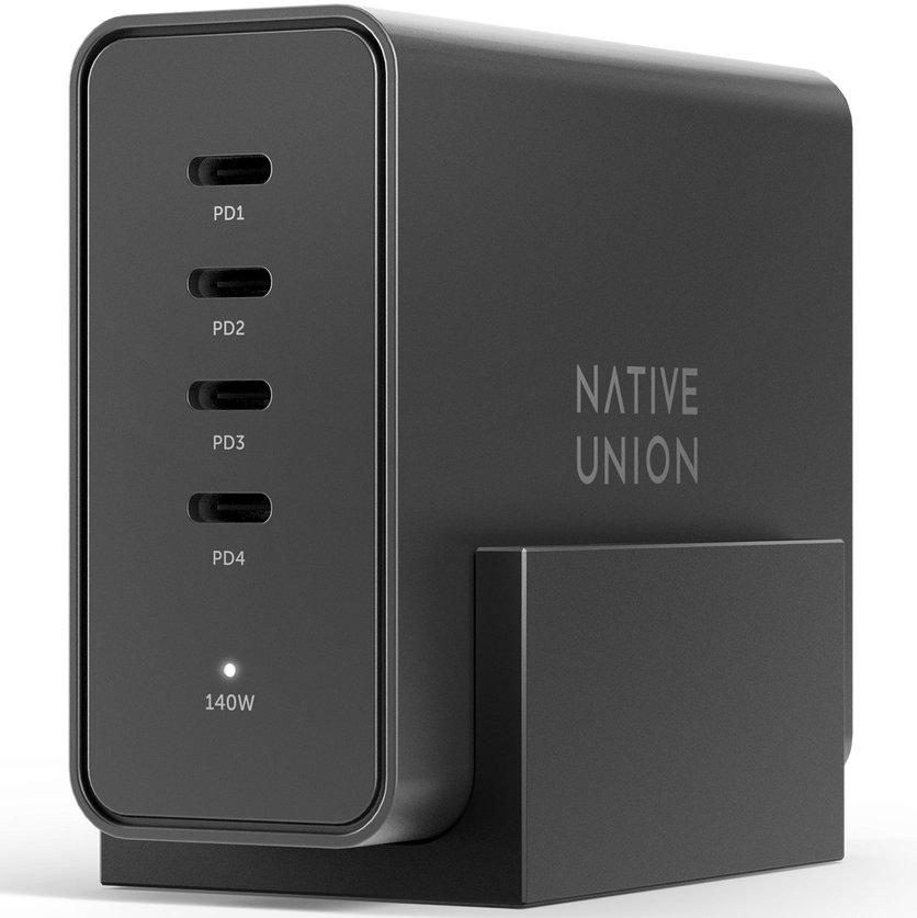 Фото — Зарядное устройство Native Union Fast Desktop Charger PD 140W, черный