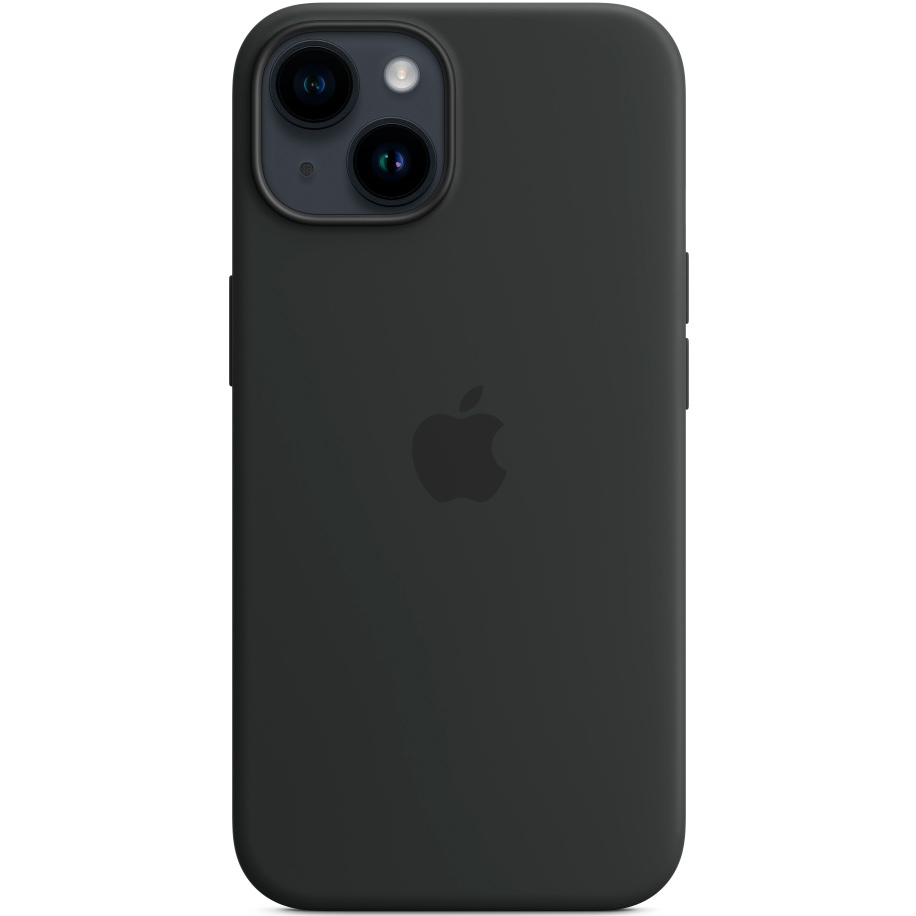 Фото — Чехол для смартфона iPhone 14 Silicone Case with MagSafe, «темная ночь»