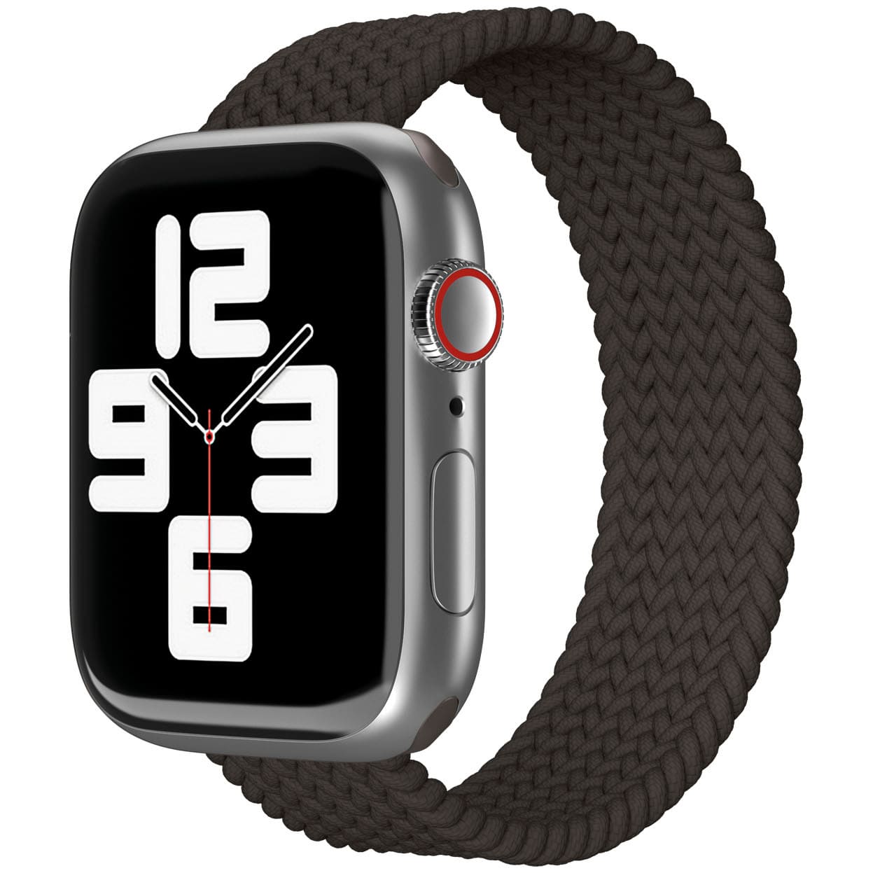 Фото — Ремешок для смарт-часов vlp для Apple Watch 38/40/41, L/XL, 2шт, нейлоновый плетёный, черный