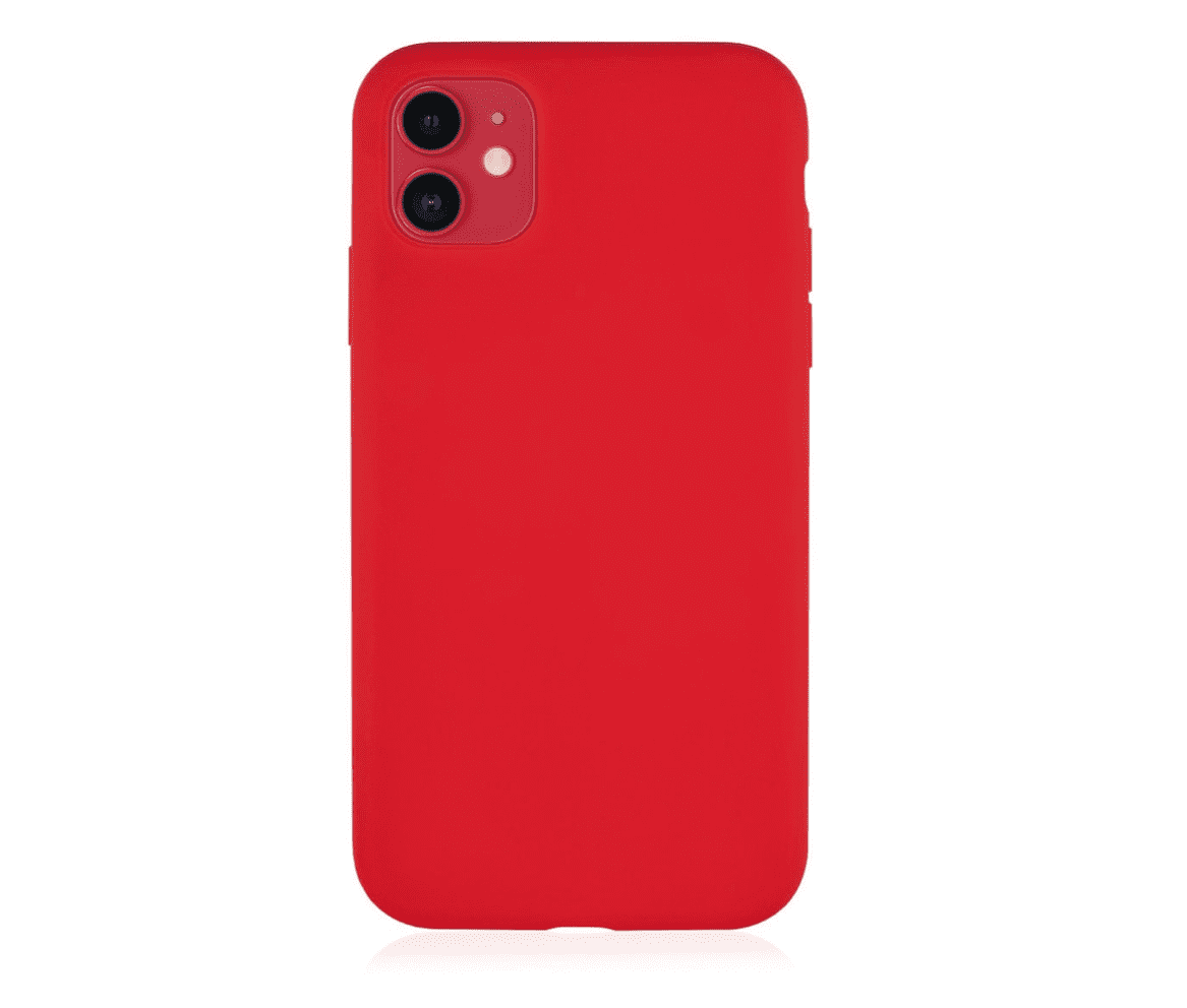 Чехол защитный vlp Silicone Сase для iPhone 11, красный