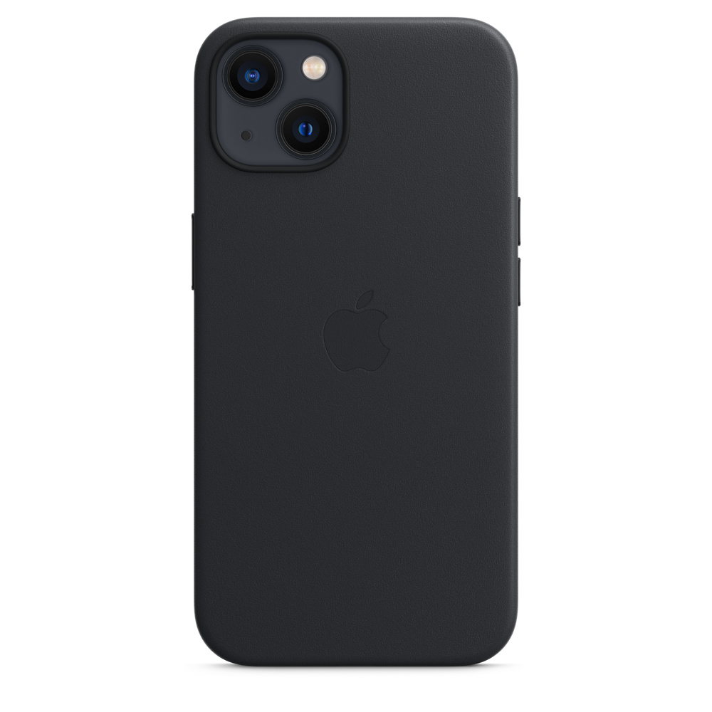 Фото — Чехол для смартфона MagSafe для iPhone 13 mini, кожа, «тёмная ночь»