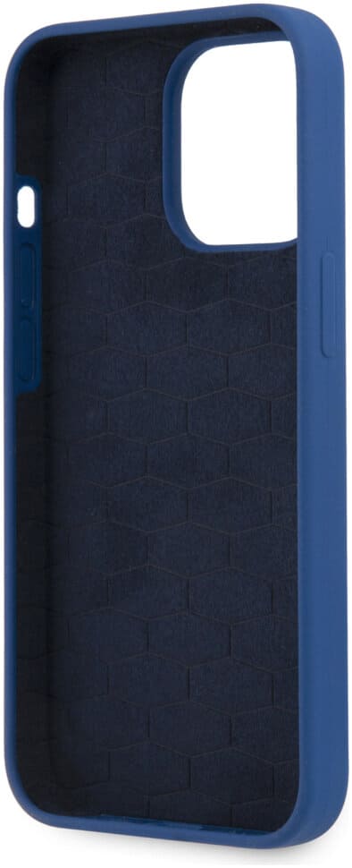 Фото — Чехол для смартфона BMW M-Collection Liquid Silicone metal logo для iPhone 13 Pro, синий