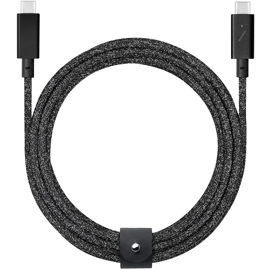 Кабель Native Union BELT cable type-c, USB-C/USB-C, 240W, 2,4м, черный