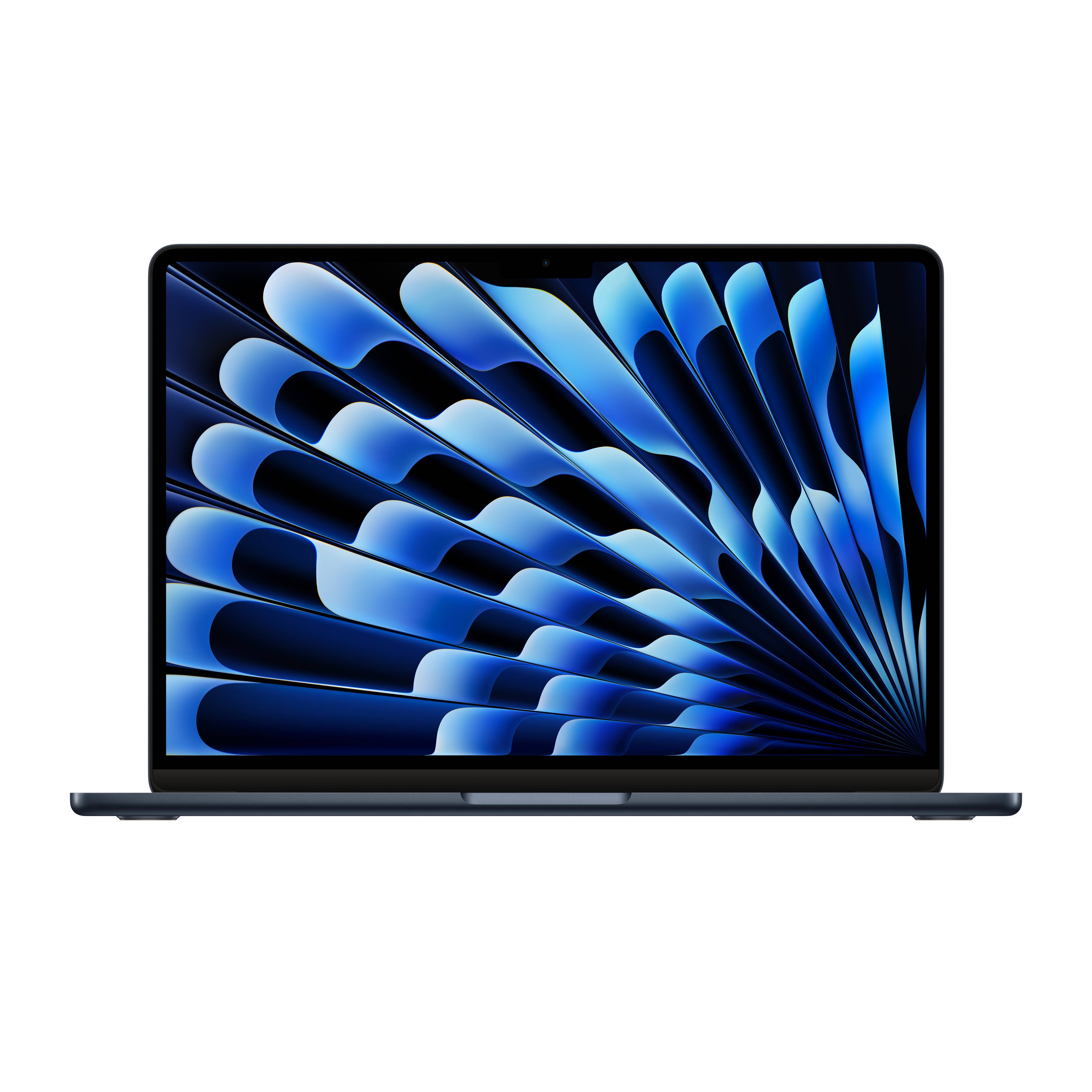 Фото — Apple MacBook Air 13" (M3, 8C CPU/8C GPU, 2024), 8 ГБ, 256 ГБ SSD, «полуночный черный»