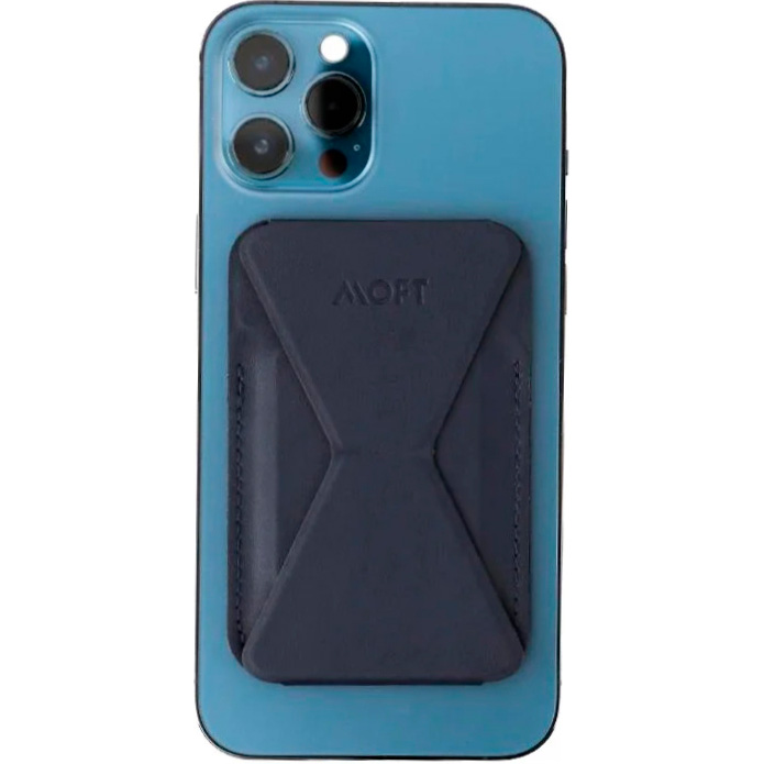 Фото — Подставка iPhone 12 Moft Snap-On, темно-синий