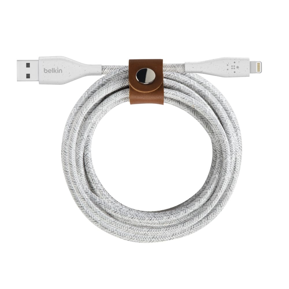 Фото — Кабель Belkin DURATEK PLUS, Lightning - USB-A, 1.2м, белый