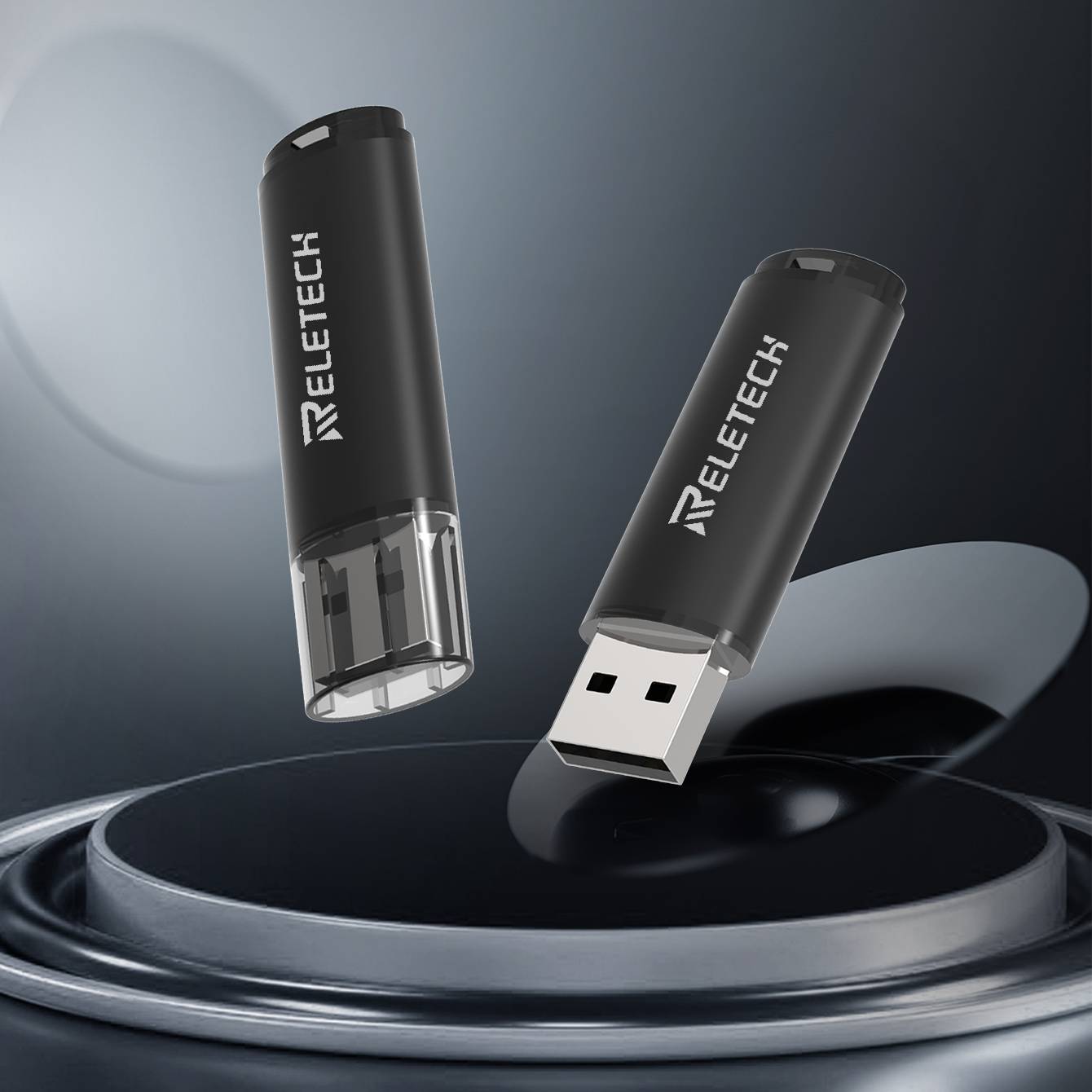 Фото — Внешний накопитель Reletech USB FLASH DRIVE T4 128Gb 2.0, черный