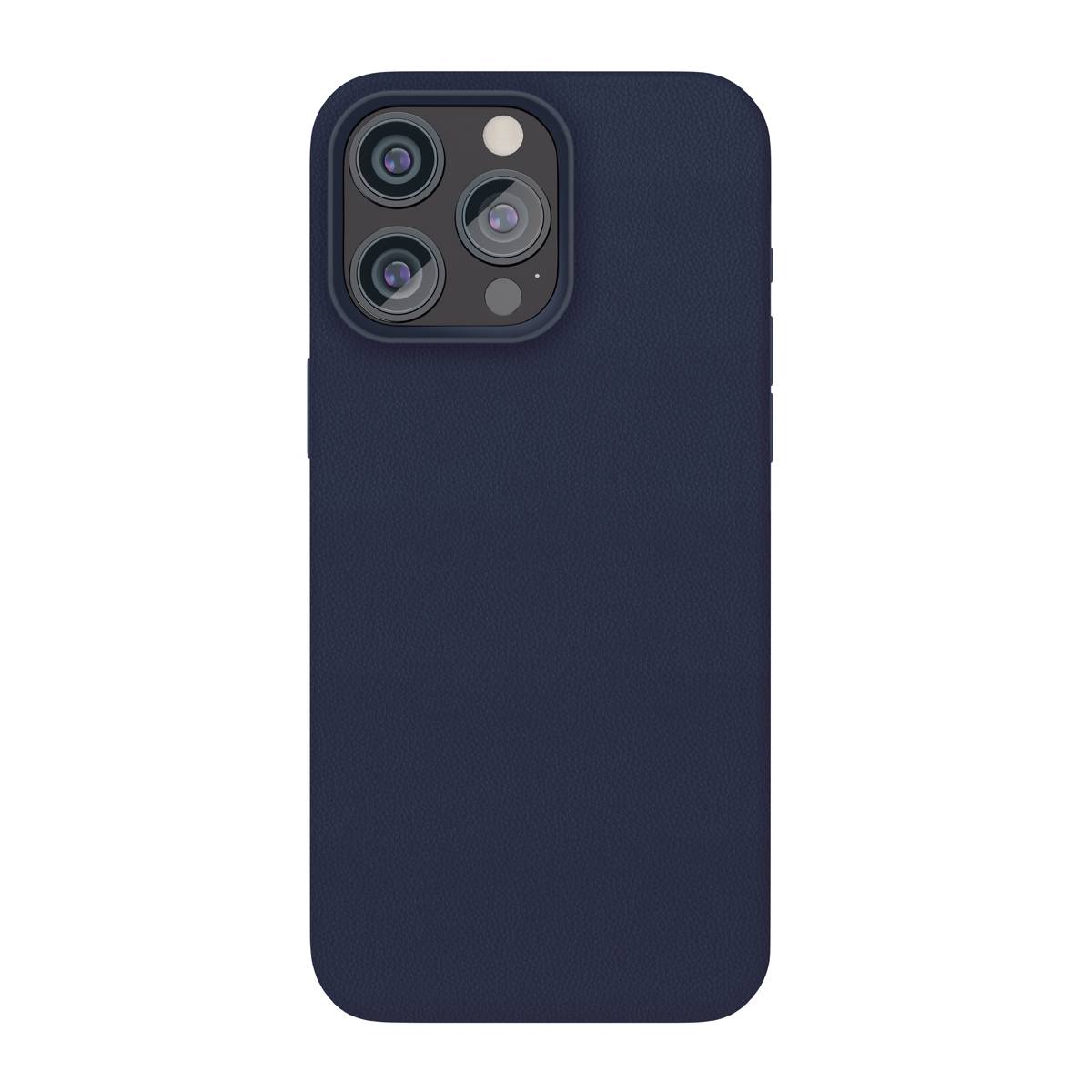 Фото — Чехол для смартфона "vlp" Ecopelle Case с MagSafe для iPhone 15 Pro Max, синий