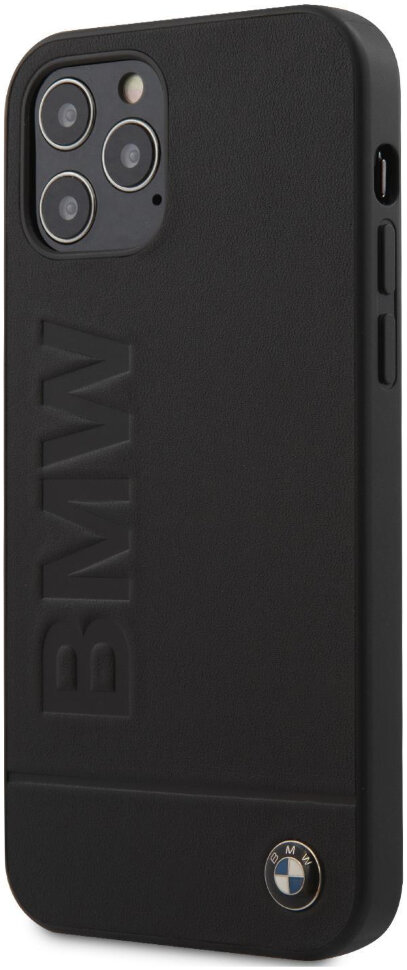Фото — Чехол для смартфона BMW Signature Genuine для iPhone 12 Pro Max, кожа, черный