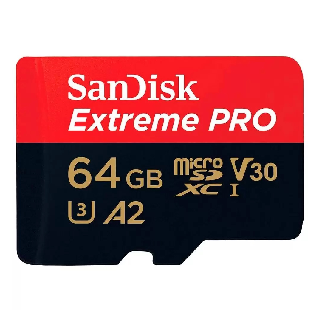 Фото — Карта памяти SanDisk Extreme Pro Micro SDXC + SD Adapter, 64 Гб