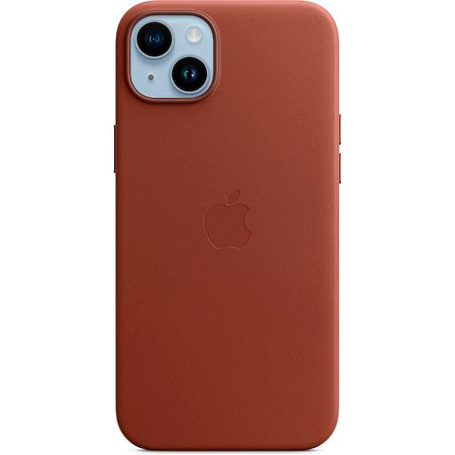 Чехол для смартфона iPhone 14 Plus Leather Case with MagSafe, умбра