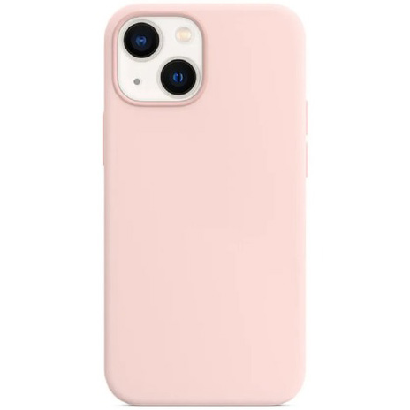 Фото — Чехол защитный vlp Silicone case with MagSafe для iPhone 14, светло-розовый