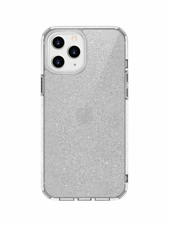 Фото — Чехол для смартфона Uniq для iPhone 12/12 Pro LifePro Tinsel Anti-microbial, прозрачный