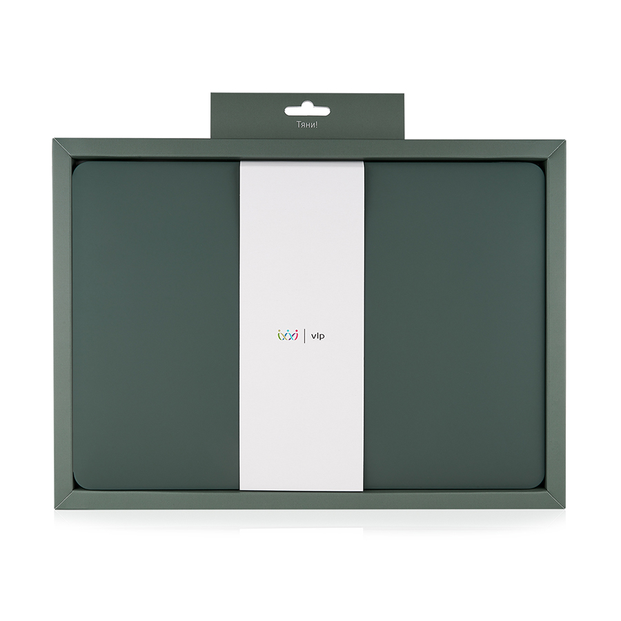 Чехол защитный vlp Plastic Case для MacBook Air 13" 2020, темно-зеленый
