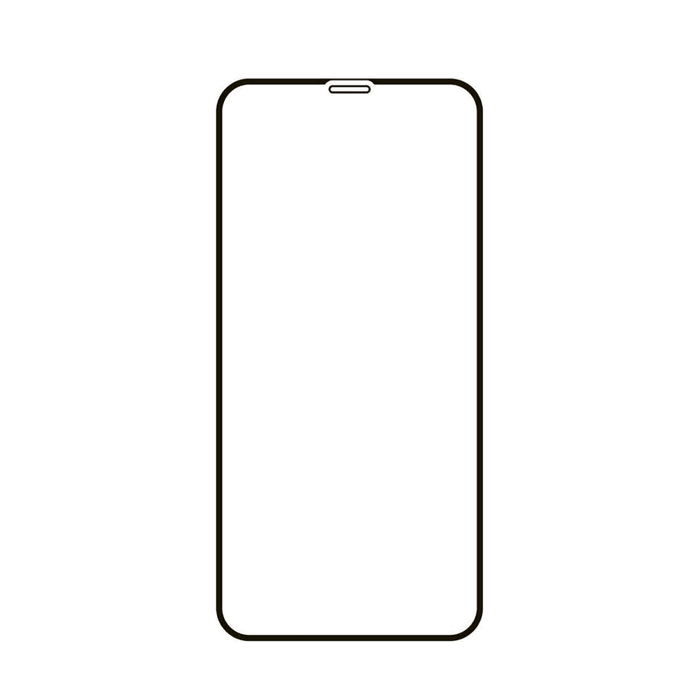 Защитное стекло для смартфона 2.5D vlp для iPhone 12/12 Pro (6.1), олеофобное, с черной рамкой (GSP)