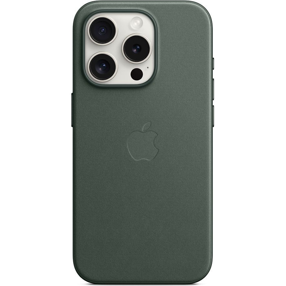 Фото — Чехол для смартфона iPhone 15 Pro FineWoven Case with MagSafe, Evergreen