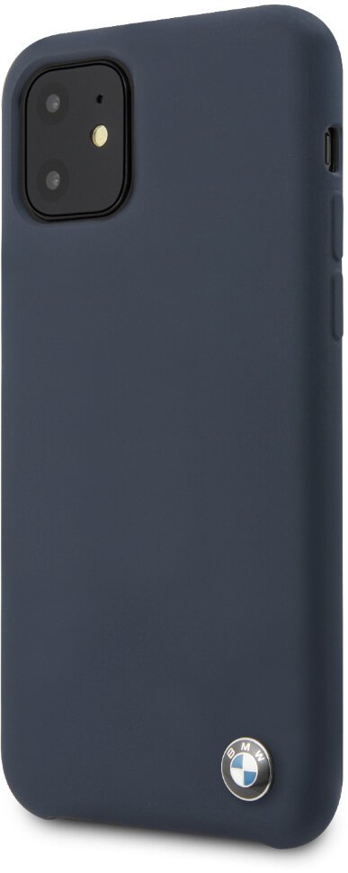 Фото — Чехол для смартфона BMW Signature Liquid Silicone для iPhone 11, синий