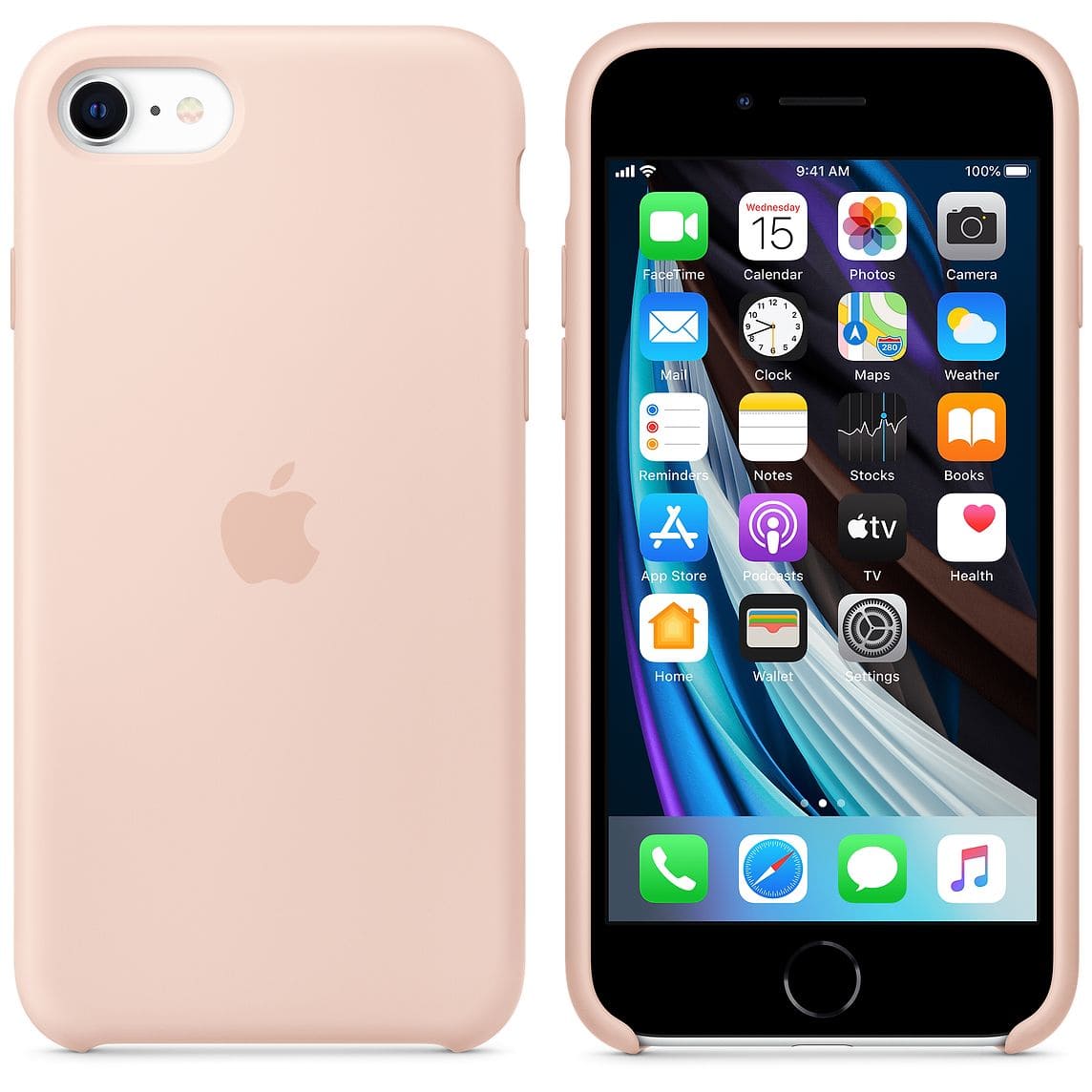 Фото — Чехол для смартфона Apple для iPhone SE, силикон, «розовый песок»