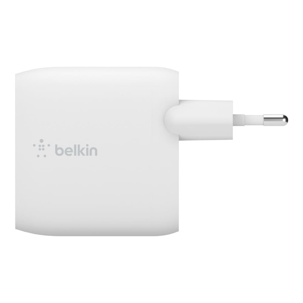 Зарядное устройство Belkin 24Вт, 2xUSB-A + кабель USB-A - USB-C, белый