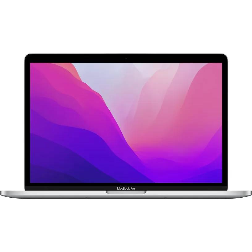 Фото — Apple MacBook Pro 13" (M2, 8C CPU/10C GPU, 2022), 8 ГБ, 256 ГБ SSD, серебристый