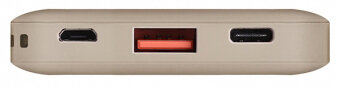 Фото — Портативный аккумулятор Uniq Fuele Mini 8000 Li-Pol USB-C PD18W +USB QC3.0, бежевый