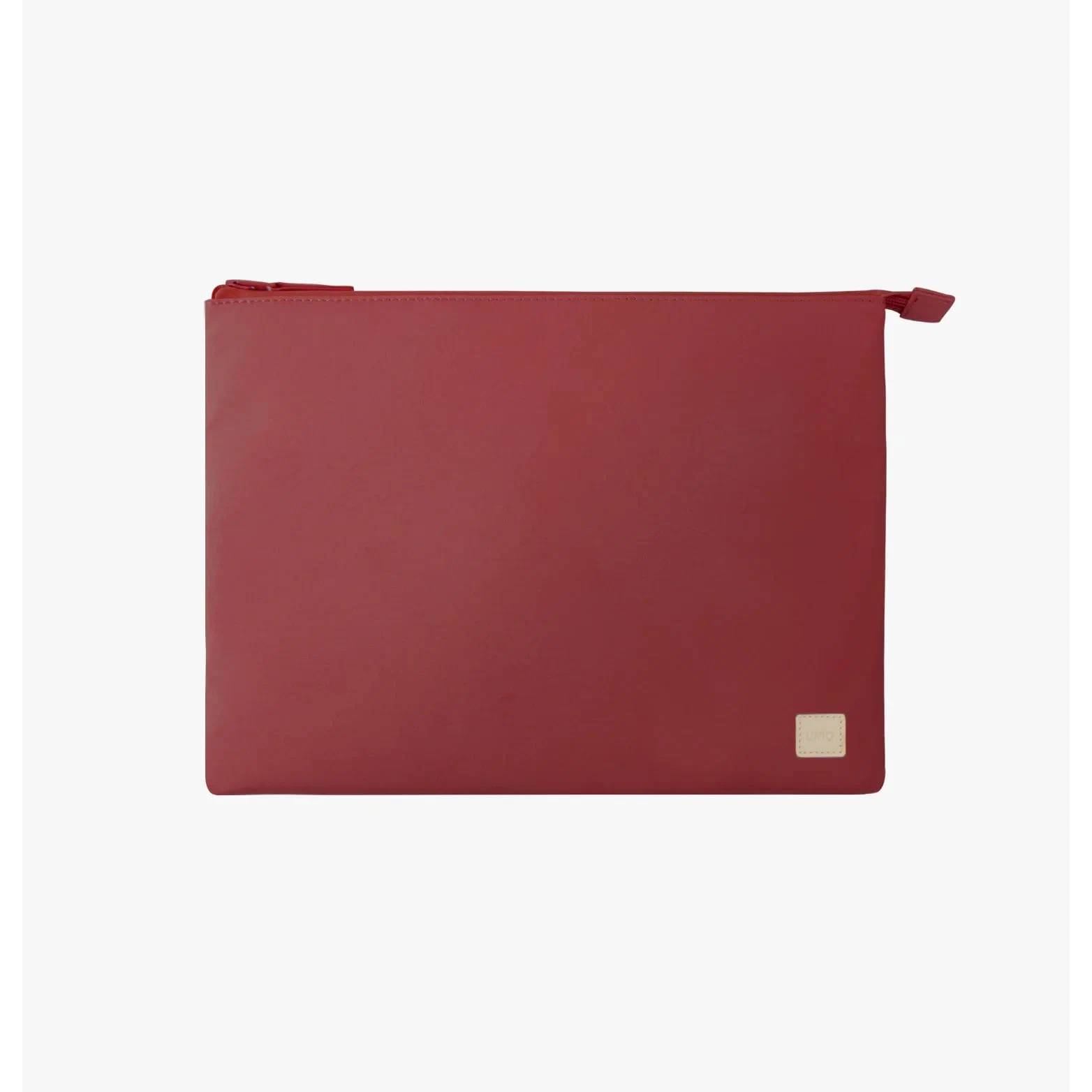 Фото — Чехол для ноутбука Uniq 14" LYON RPET fabric Laptop sleeve (snug-fit), красный