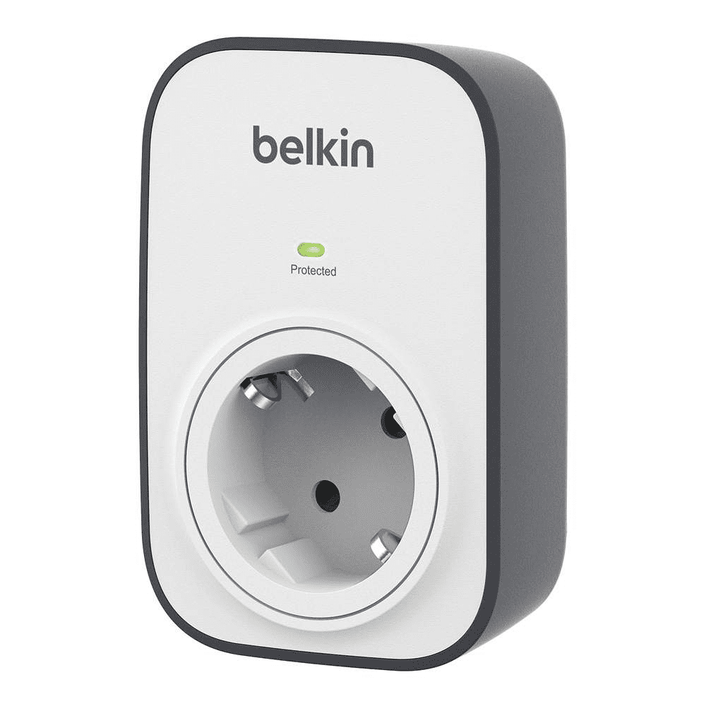 Фото — Сетевой фильтр Belkin 1 розетка, белый