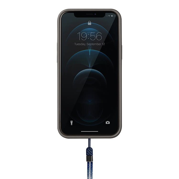 Фото — Чехол для смартфона Uniq для iPhone 12/12 Pro HELDRO + Band Anti-microbial, синий