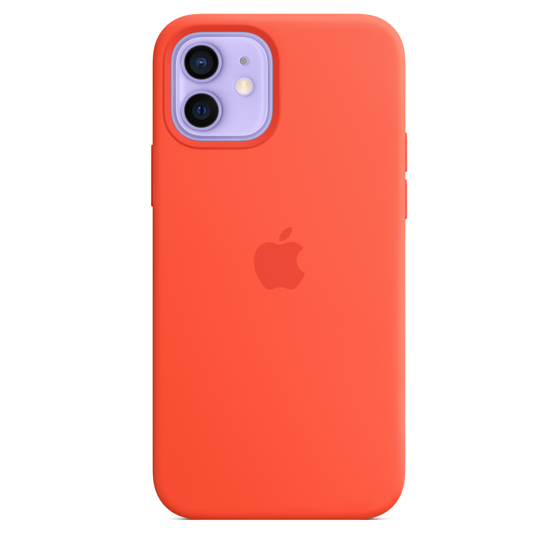 Фото — Чехол Apple MagSafe для iPhone 12/12 Pro, cиликон, «солнечный апельсин»