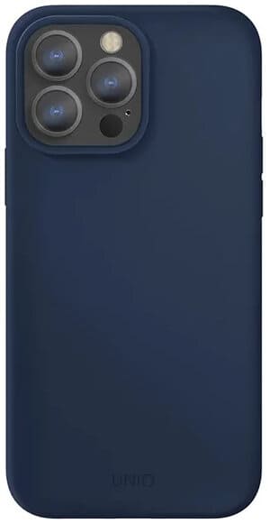 Фото — Чехол для смартфона Uniq LINO для iPhone 13 Pro Max, синий
