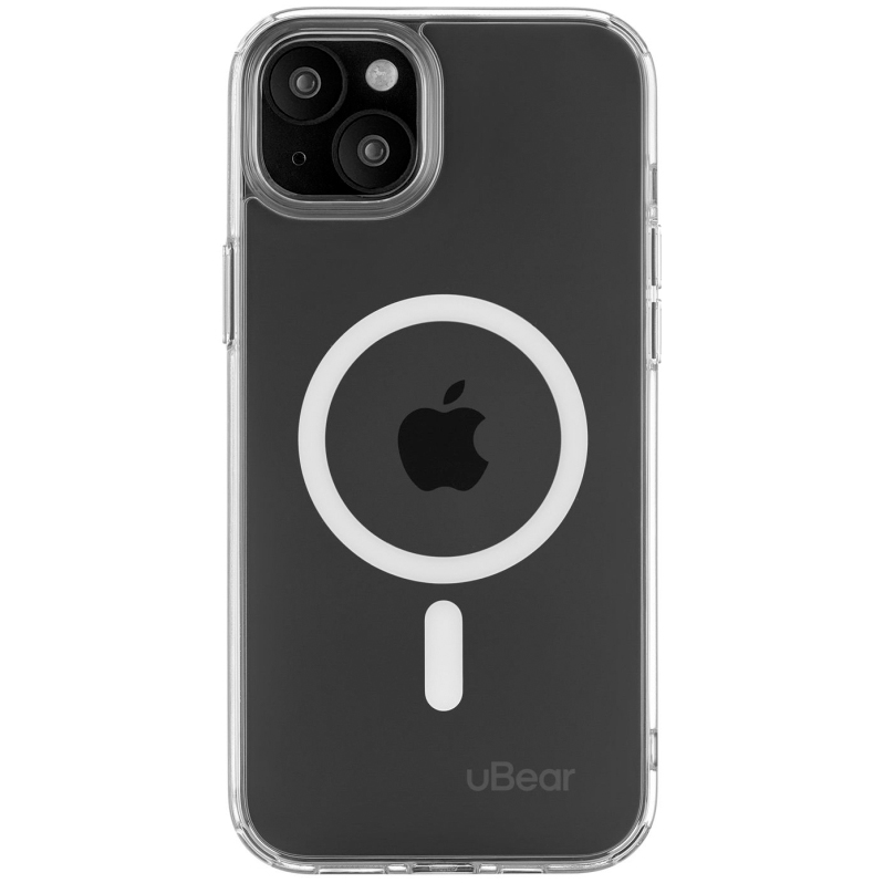 Фото — Чехол для смартфона uBear Real Mag Case для iPhone 15 Plus, MagSafe, усиленный, прозрачный