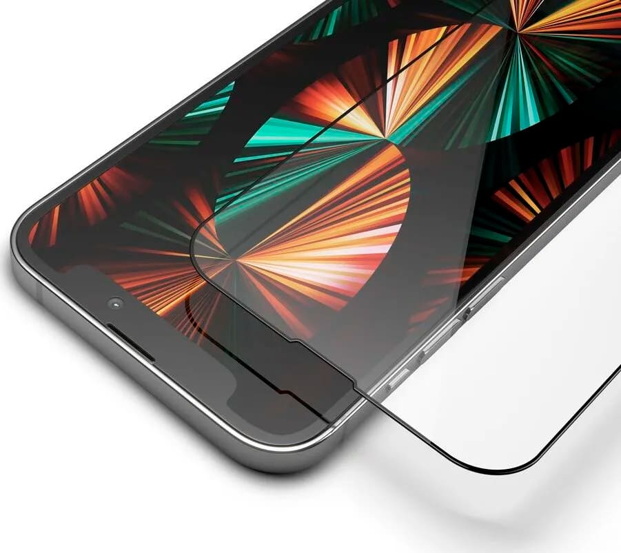 Защитное стекло для смартфона 2.5D vlp для iPhone 13 ProMax (6.7), олеофобное, с черной рамкой (GSP)