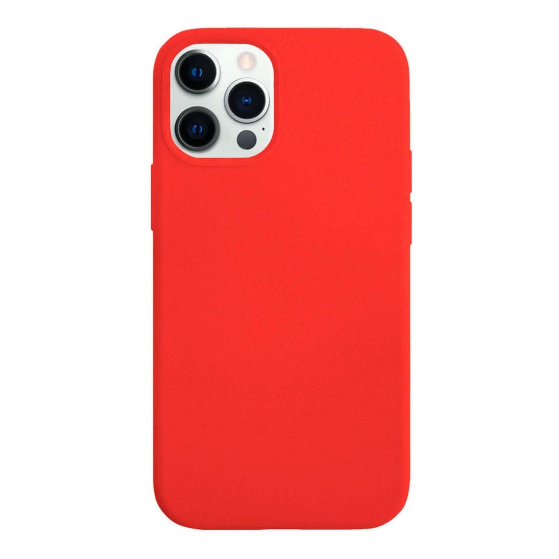 Фото — Чехол защитный VLP Silicone Сase для iPhone 12/12 Pro, красный