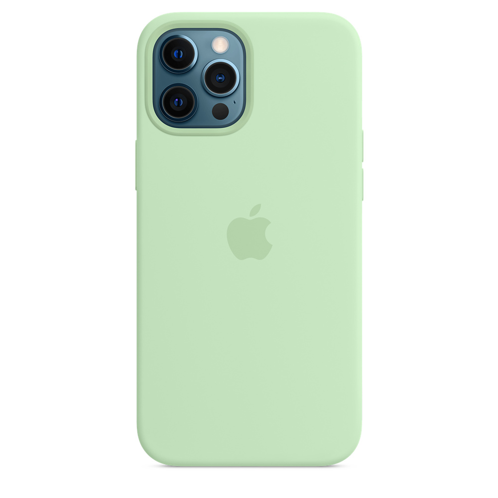 Чехол Apple MagSafe для iPhone 12 Pro Max, cиликон, фисташковый