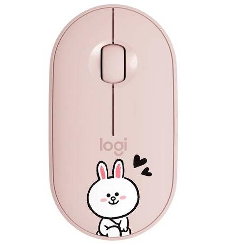 Мышь Logitech Wireless 2 Pebble M350 (Line Friends Collection), розовый
