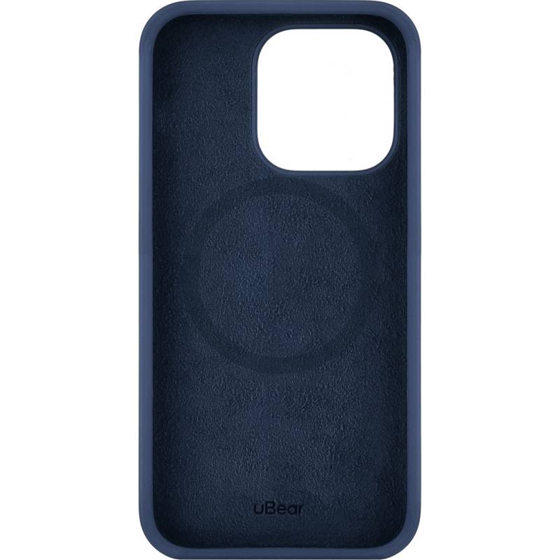 Фото — Чехол для смартфона Touch Mag Case, iPhone 14 Pro, силикон, софт-тач, тёмно-синий