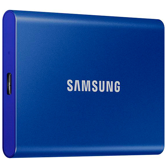 Фото — SSD Samsung T7 SSD, 500 Гб, синий