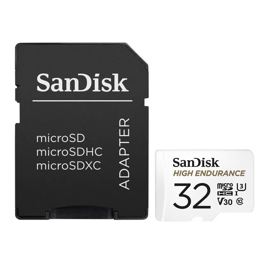 Фото — Карта памяти SanDisk High Endurance Micro SDHC + SD Adapter, 32 Гб