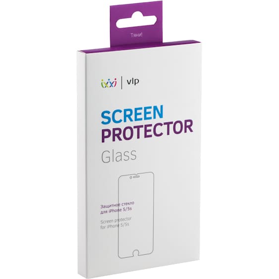 Фото — Защитное стекло для смартфона vlp для iPhone 5, олеофобное