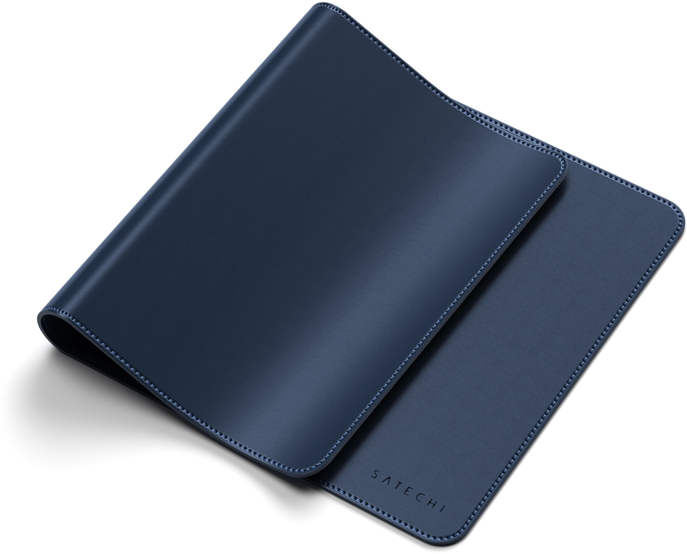 Фото — Коврик для мыши Satechi Eco Leather Desk Mat, синий