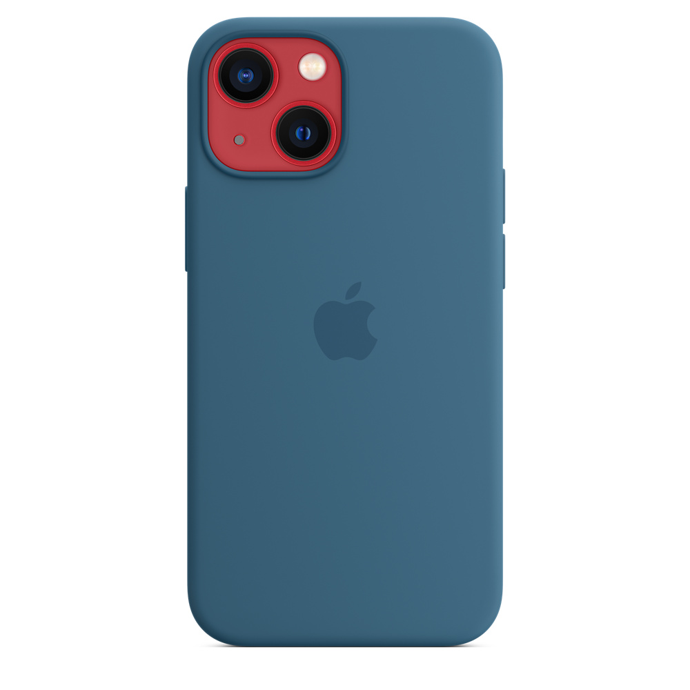 Фото — Чехол для смартфона MagSafe для iPhone 13 mini, силикон, «полярная лазурь»