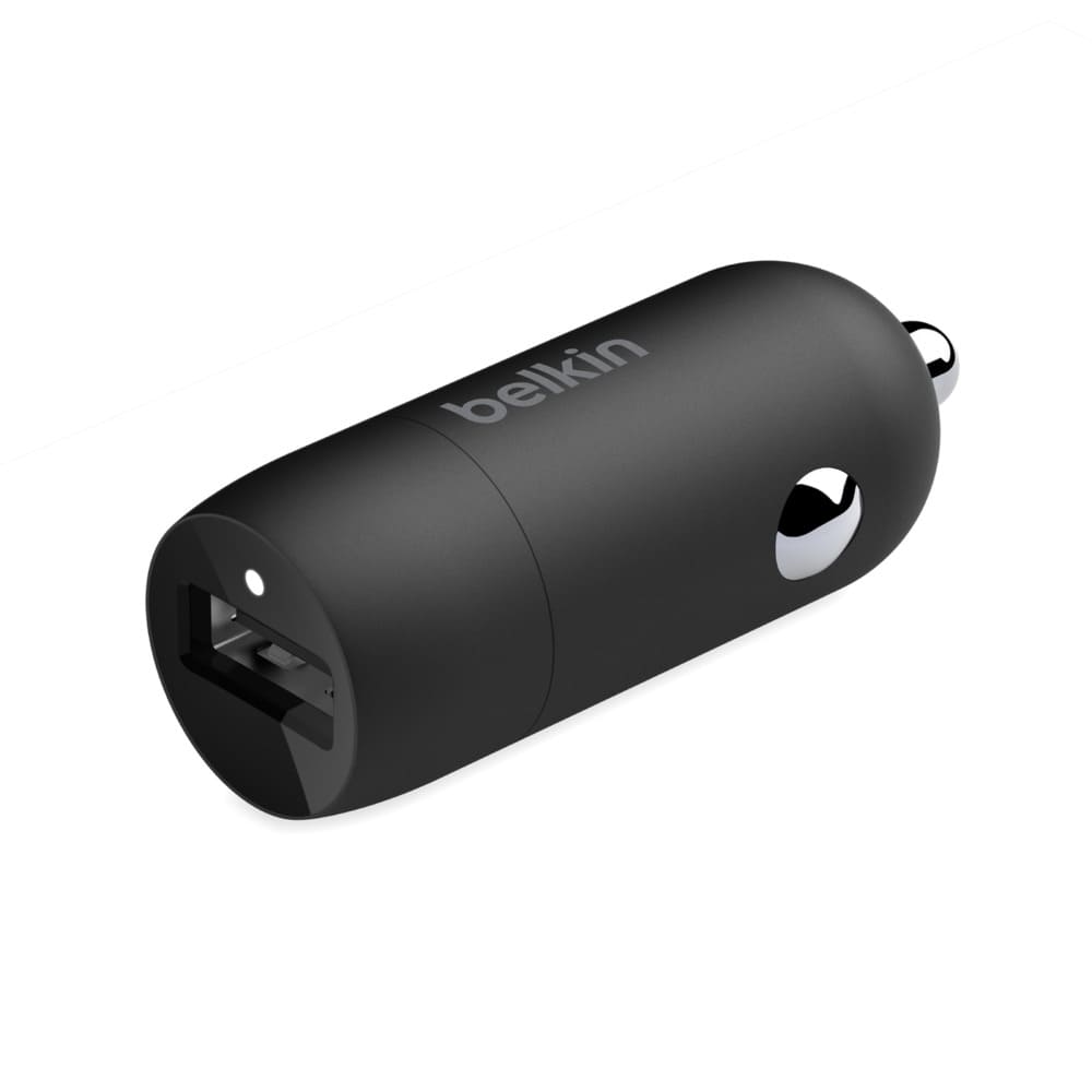 Фото — Автомобильное зарядное устройство Belkin USB-A, QC3, 18Вт, черный