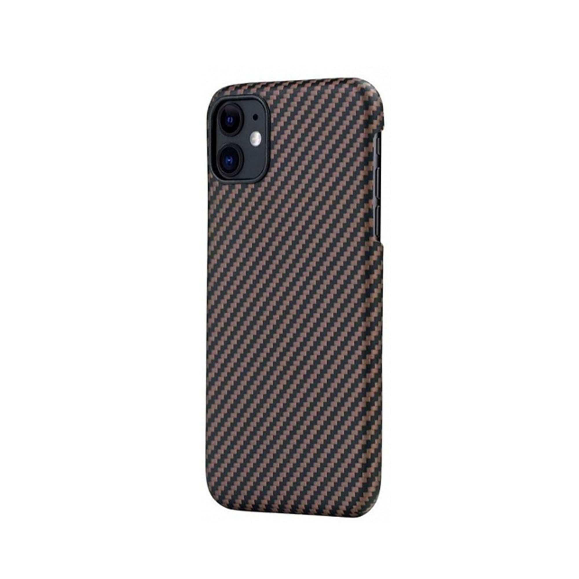 Купить Чехол для смартфона Pitaka MagCase кевлар, цвет коричнево/черный,  для iPhone 11, (мелкое плетение) в СПб – Цена, характеристики, сравнение |  KI1106R