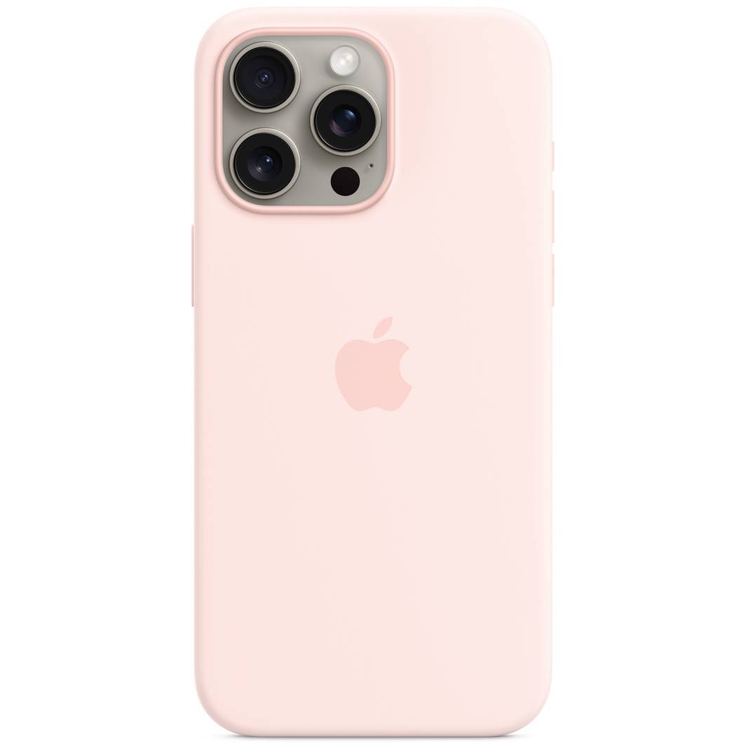 Фото — Чехол для смартфона iPhone 15 Pro Max Silicone Case with MagSafe, Light Pink