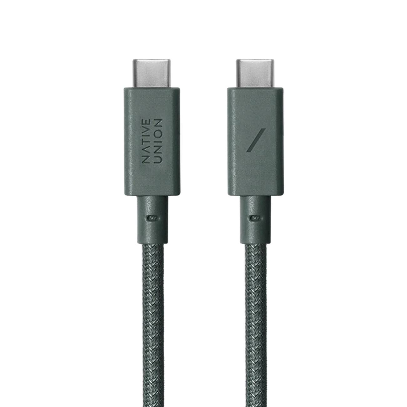 Фото — Кабель Native Union Anchor Cable (USB-C to USB-C) 3м, зеленый