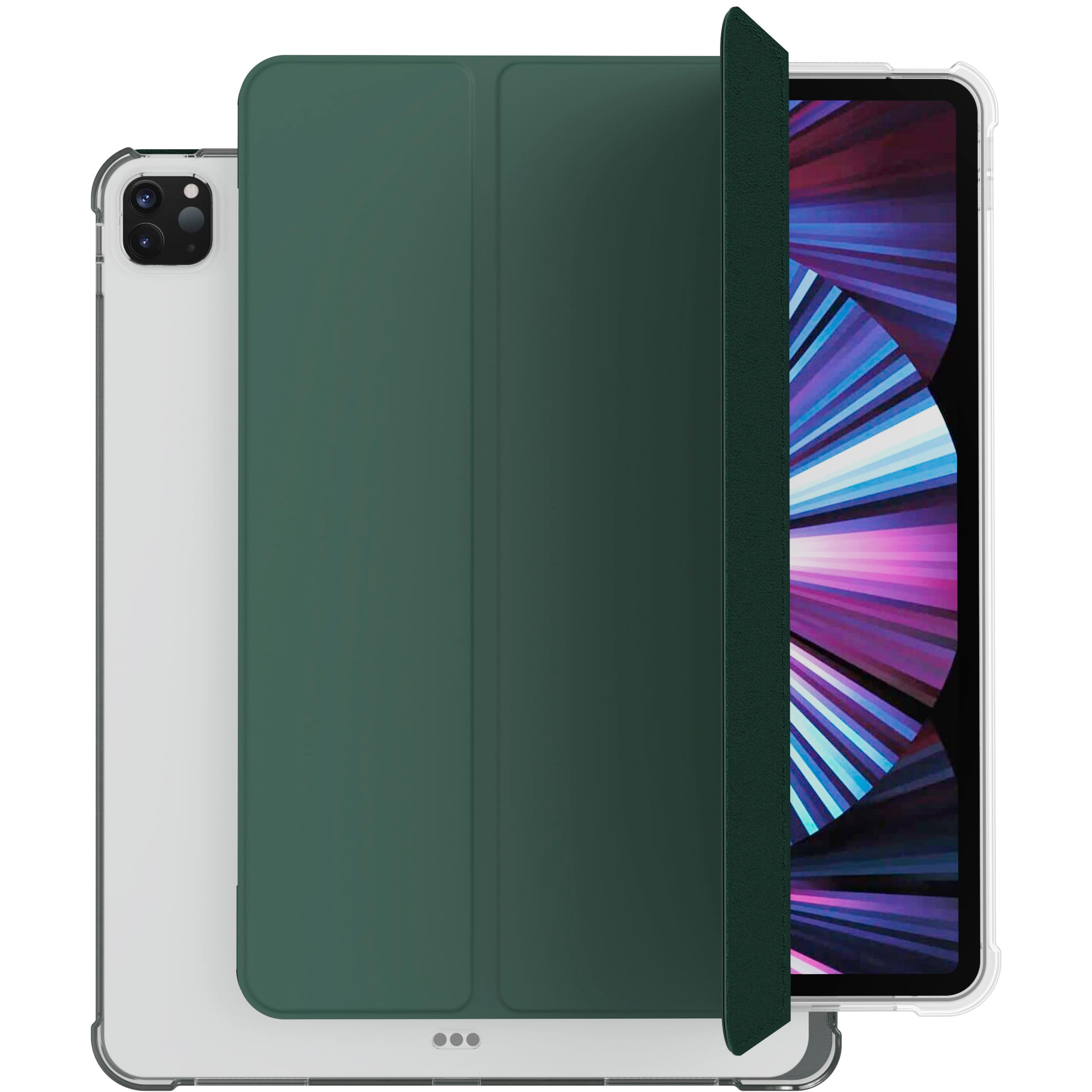 Чехол для планшета vlp для iPad Pro 2021 (11") Dual Folio, темно-зеленый