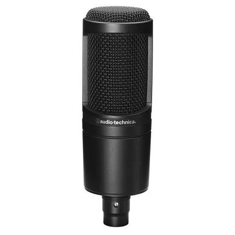 Микрофон Audio-Technica AT2020, разъем: XLR 3 pin (M), черный