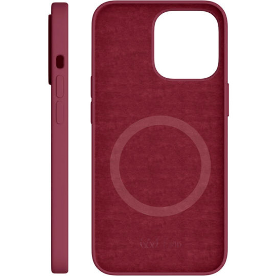 Фото — Чехол для смартфона vlp Silicone case with MagSafe для iPhone 13 Pro, «марсала»
